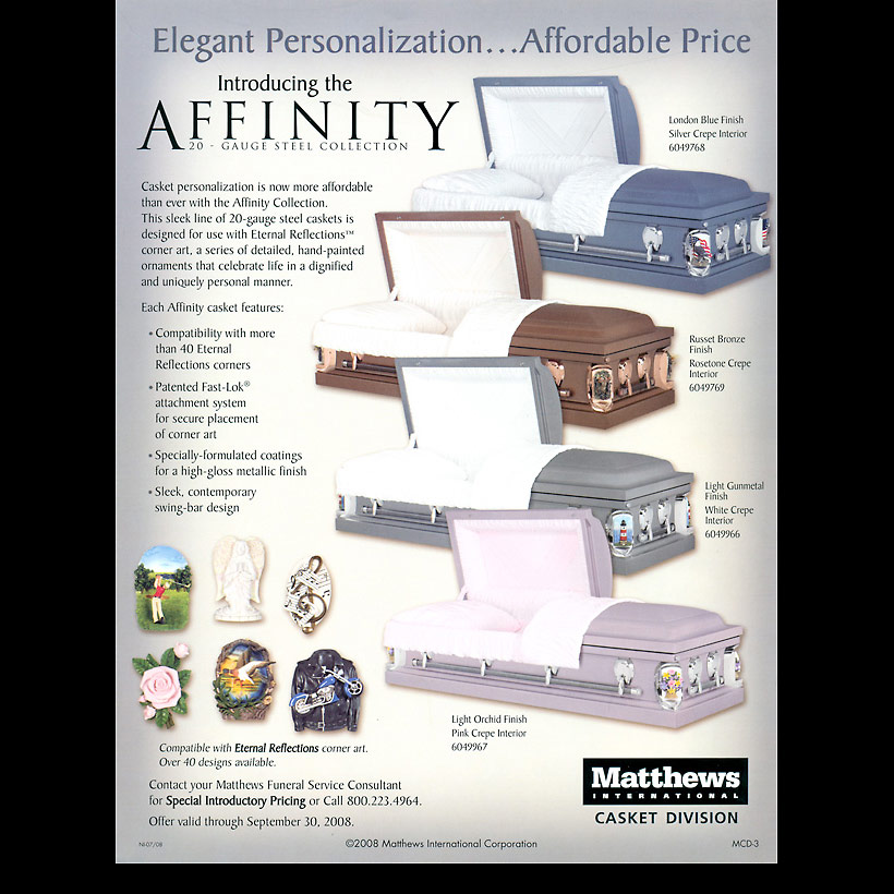 Affinity casket line - flyer