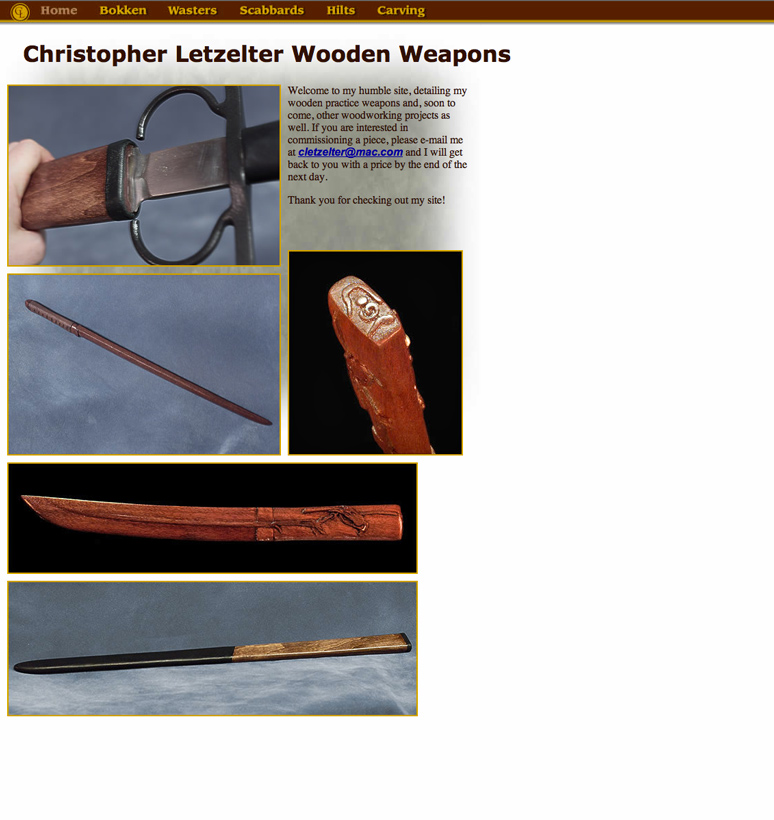 Wooden Weapons